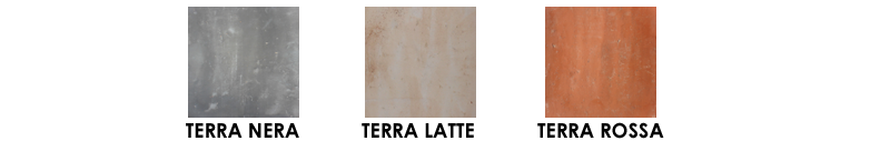 terracotta black white red